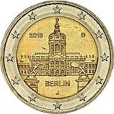 2 евро 2018, J, Берлин [Германия]