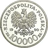 100000 злотых 1990, Солидарность [Польша]