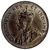 1 шиллинг 1922, без букв [Восточная Африка]