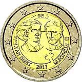 2 евро 2011, женский день [Бельгия]