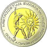 10 злотых 2006, ФИФА, середина с золотым покрытием [Польша]