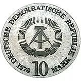 10 марок 1976, Вебер [Германия / ГДР]