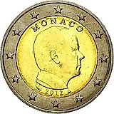2 евро 2012, регулярный чекан Монако [Монако]