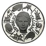 500 лир 1991, Флора и фауна [Италия]