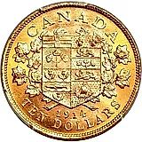 10 долларов 1914, Георг V [Канада]