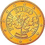 5 евроцентов 2002-2019 [Австрия]