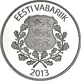 7 евро 2013, Раймонд Валгре [Эстония] Proof