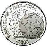 5 песо 2003, - XVIII Чемпионат мира по футболу в Германии 2006 [Аргентина] Proof