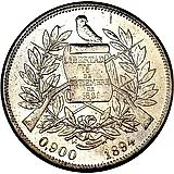 1 песо 1894-1897 [Гватемала]