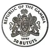 50 бутутов 1997, Защита морской жизни [Гамбия] Proof