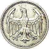 3 марки 1924, F, знак монетного двора "F" — Штутгарт [Германия]