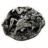 денга Михаила Федоровича 1613-1645, всадник вправо