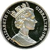 1 крона 1998, викинги [Гибралтар] Proof