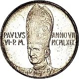 500 лир 1969 [Ватикан]