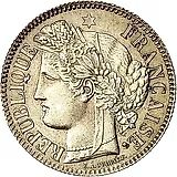 2 франка 1871, K, LIBERTE·EGALITE·FRATERNITE [Франция]