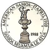25 долларов 1988, регата "Кубок Америки" [Американское Самоа] Proof
