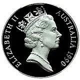 10 долларов 1990, Какаду [Австралия] Proof