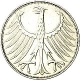 5 марок 1973, G, знак монетного двора: "G" - Карлсруэ [Германия / ФРГ]