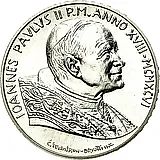 500 лир 1996, 50 лет рукоположения Папы Римского Иоанна Павла II [Ватикан] Proof