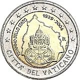 2 евро 2004, 75 лет образованию Государства Ватикан [Ватикан]