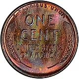 1 цент 1929, без обозначения монетного двора [США]