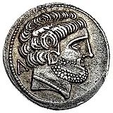 денарий 120-20 до н. э., Туриасу [Древняя Испания]