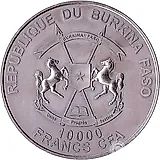 10000 франков 2013, Семья смилодонов [Буркина-Фасо]