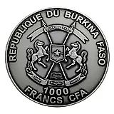1000 франков 2014, Лев [Буркина-Фасо]