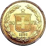 20 франков 1889, B [Швейцария]