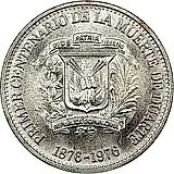 1 сентаво 1976, 100 лет со дня смерти Хуана Пабло Дуарте [Доминикана / Доминика]