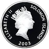 25 долларов 2003, DC-3 [Соломоновы Острова] Proof