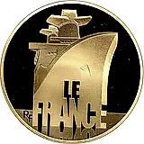 50 евро 2012, Le France (пассажирский лайнер "Франция") [Франция] Proof