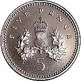 5 пенсов 1996 [Великобритания]