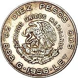 10 песо 1956 [Мексика]