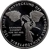 10 евро 2011, A, археоптерикс [Германия]