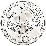 10 марок 2000, F, Себастьян Бах [Германия]