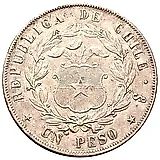 1 песо 1856 [Чили]