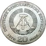 20 марок 1970, 150 лет со дня рождения Фридриха Энгельса [Германия / ГДР]
