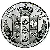 5 долларов 1992, Луна [Ниуэ] Proof