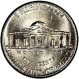 5 центов 2008, P, возвращение в Монтичелло [США]