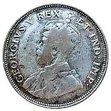 1 шиллинг 1921, без букв [Восточная Африка]