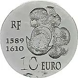 10 евро 2013, Генрих IV [Франция] Proof