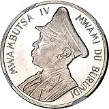 5 франков 1962, Независимость Бурунди [Бурунди] Proof