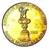 1 доллар 1988, регата "Кубок Америки" [Американское Самоа] Proof