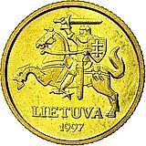 10 центов 1997 [Литва]