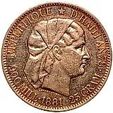 1 гурд 1881 [Гаити]