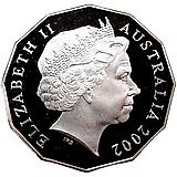 50 центов 2002, 50 лет правления королевы Елизаветы II [Австралия] Proof