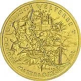 100 евро 2015, долина Верхнего-Среднего Рейна [Германия]