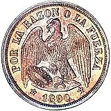 1 песо 1890 [Чили]