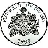 20 даласи 1994, бег [Гамбия] Proof